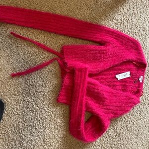 Garage fuzzy knit top